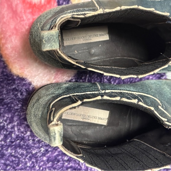 Golden Goose distressed blue western ankle boots in preowned condition 36 (6) - Picture 5 of 9